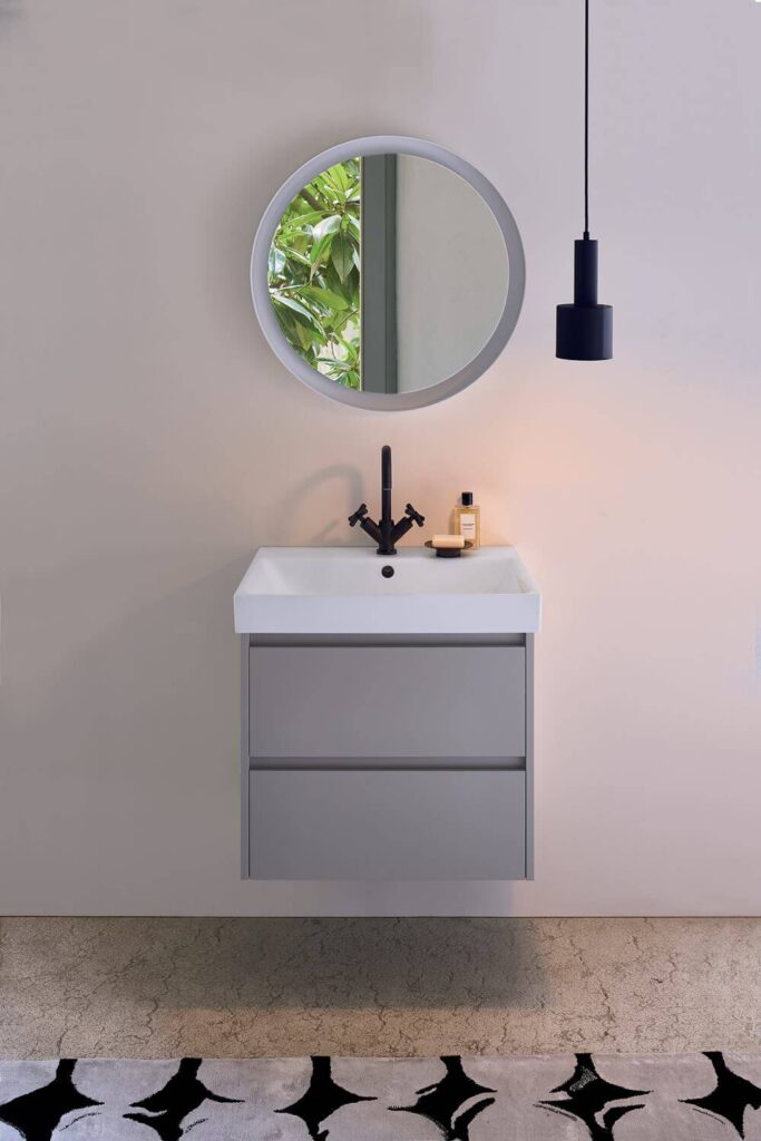 lavabo rettangolare incasso 70x40 collezione Nubes GSI
