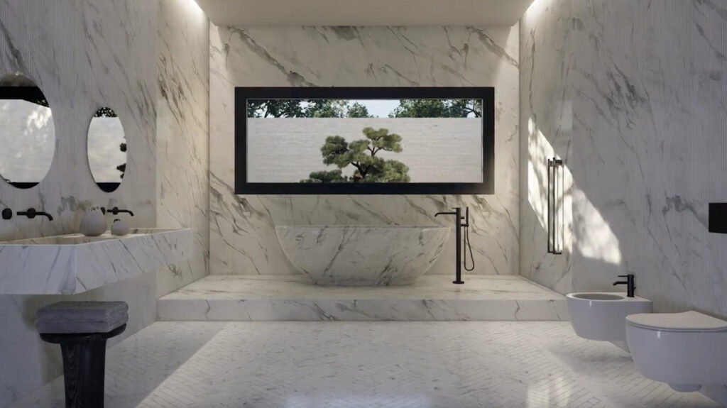finestra bagno alluminio nero