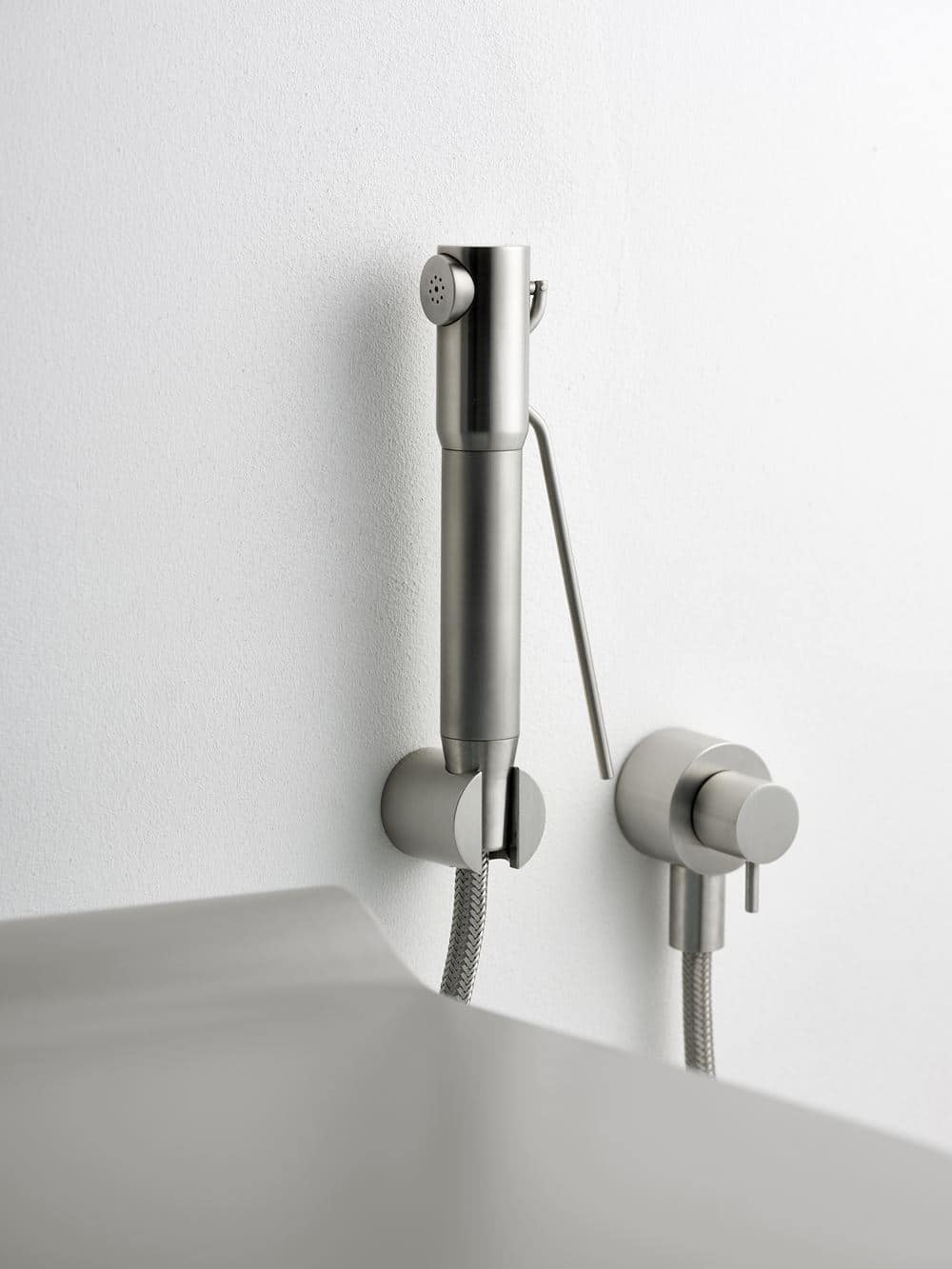 idroscopino wc con supporto e presa d'acqua (2 fori)