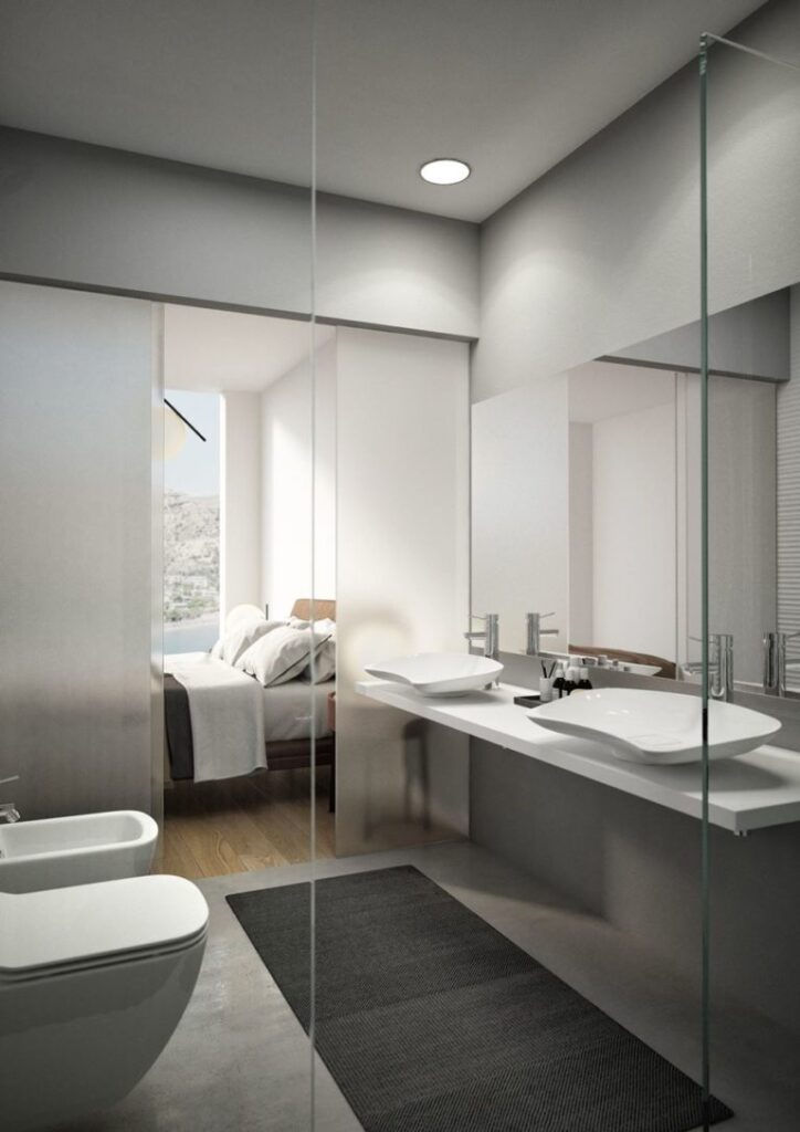 lavabo appoggio per disabili in hotel
