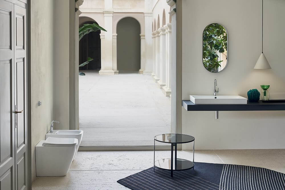 sanitari e lavabi rettangolari di design per il bagno