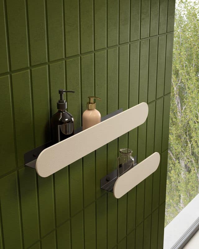 Mensola bagno solid surface abbinabile ai piatti doccia