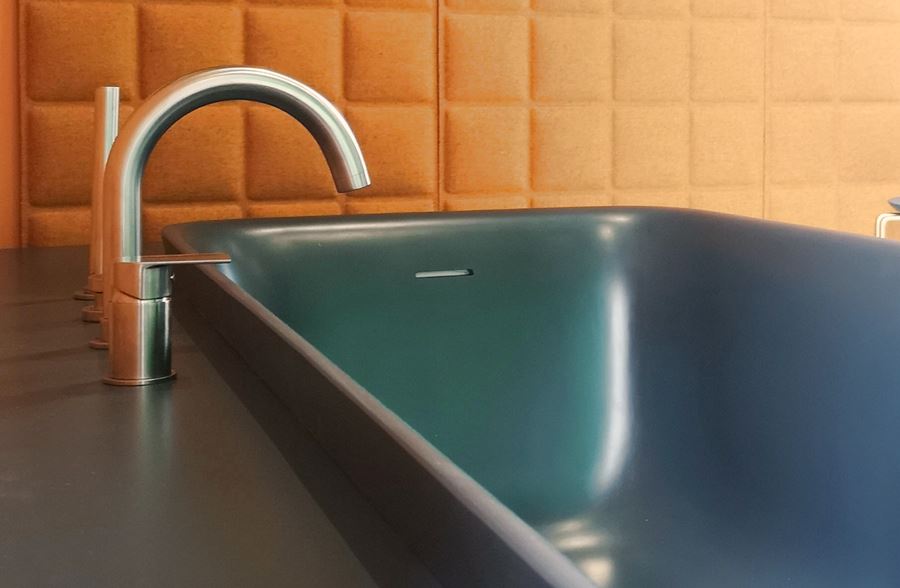 vasca da parete in solid surface Soreha Wall Albatros