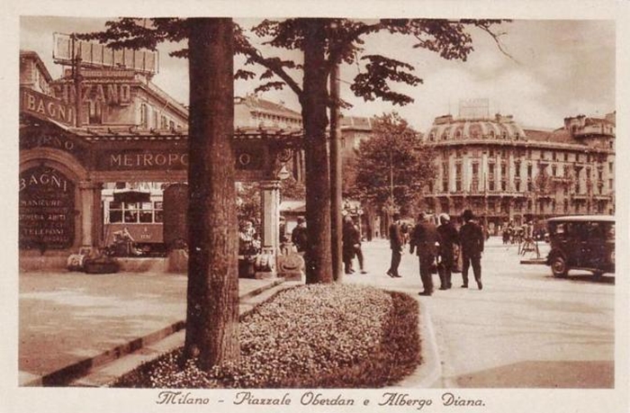 Albergo diurno Porta Venezia Milano - Piazza Oberdan - foto d'epoca