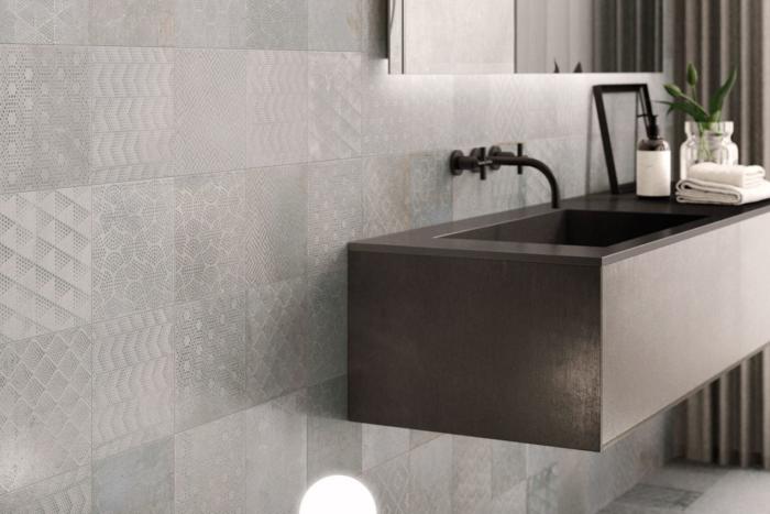 gres porcellanato effetto metallico