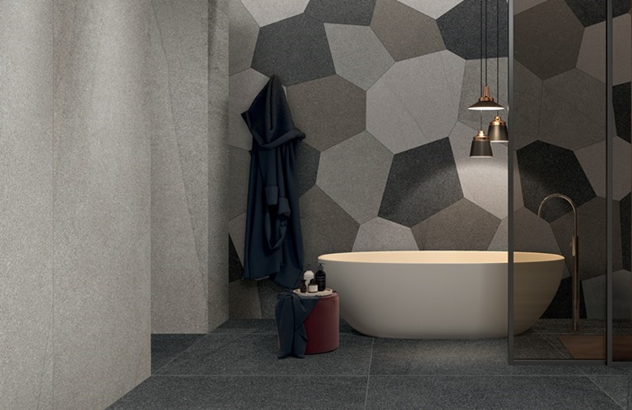 Rivestire il bagno con il gres grande formato: il progetto WIDE & STYLE di Flaviker