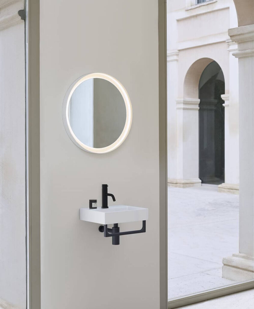 mini lavabo rettangolare piccolo 40x32