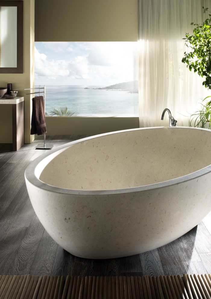 Margraf anticipazioni salone bagno 2018 vasca in marmo