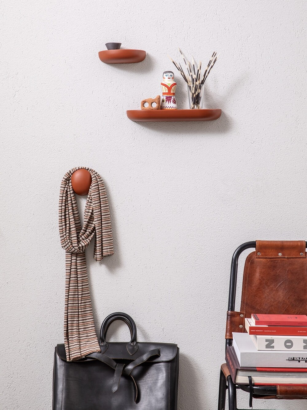 Accessori bagno con linee stondate