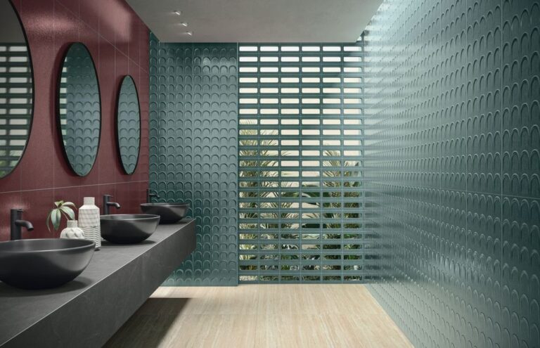 Cersaie 2025 piastrelle bagno 3d traslucide Arteseta Marca Corona