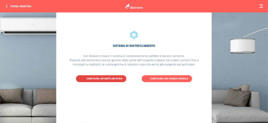 Wizard Desivero: il tool per configurare e comprare condizionatori online