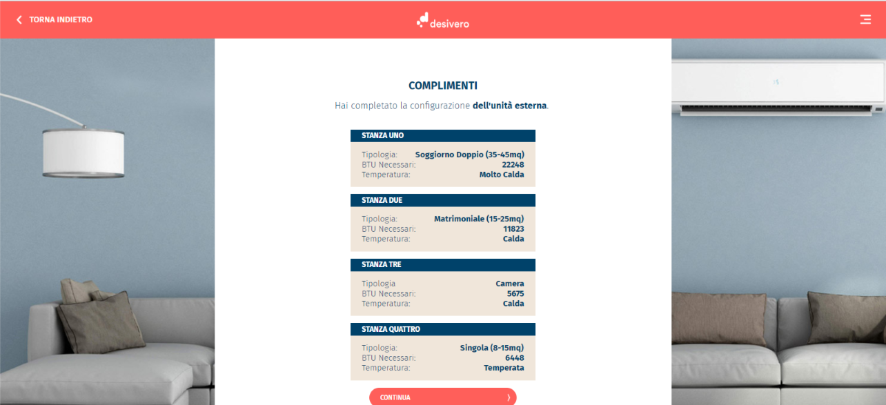 Wizard Desivero: il tool per configurare e comprare condizionatori online