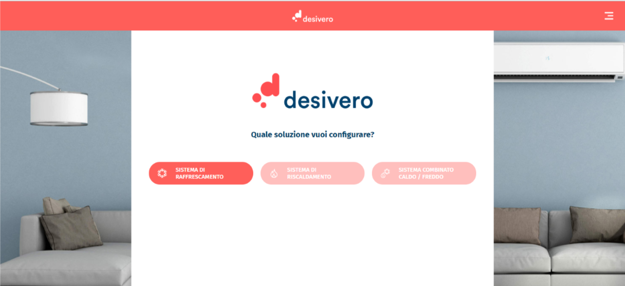 Wizard Desivero: il tool per configurare e comprare condizionatori online