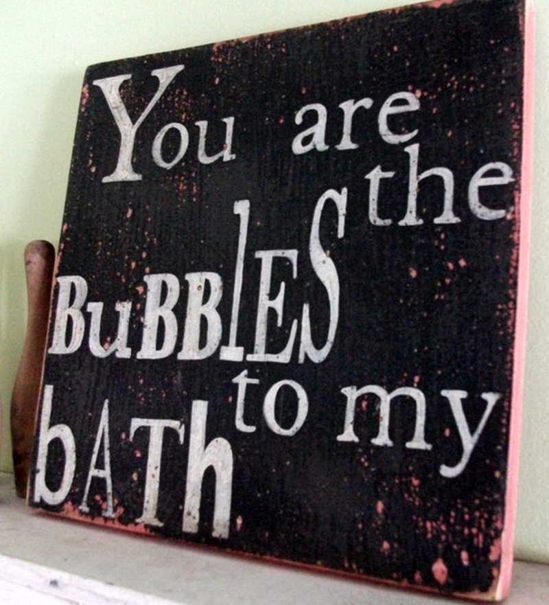 lettere, stickers e frasi per arredare il bagno