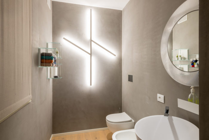 come illuminare il bagno: guida e calcolo illuminotecnico