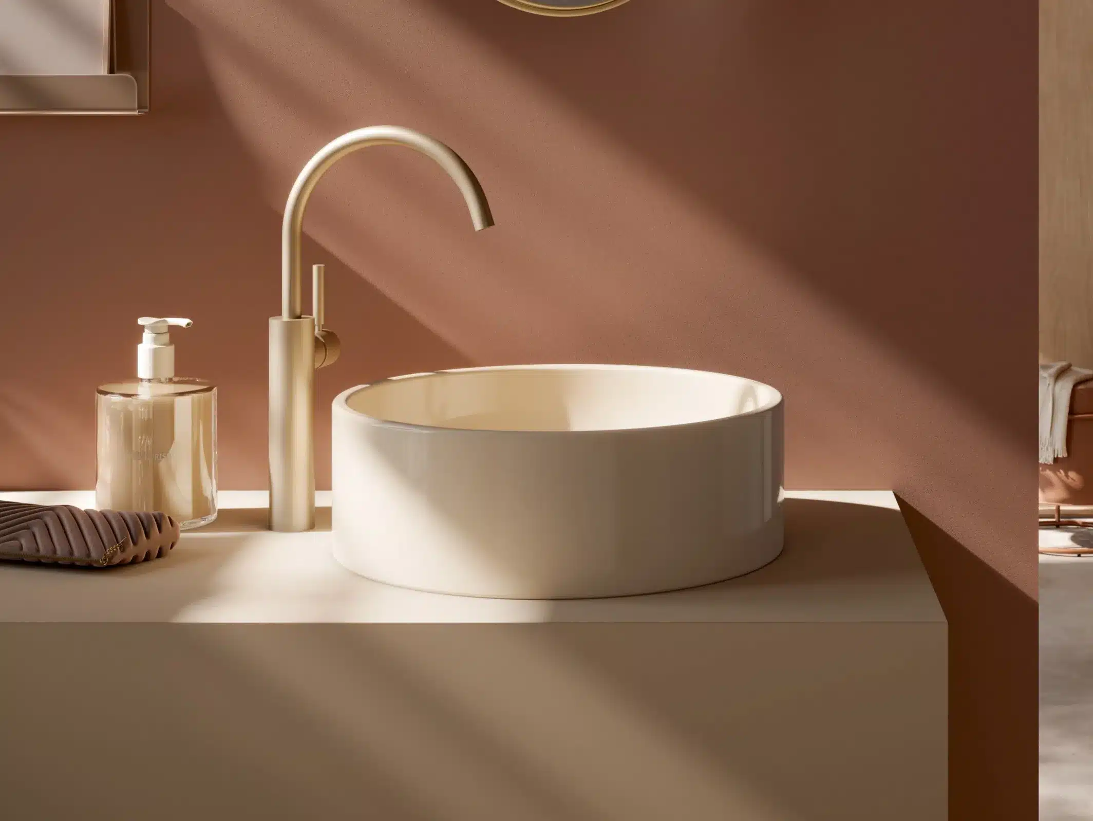 lavabo appoggio in acciaio smaltato al titanio