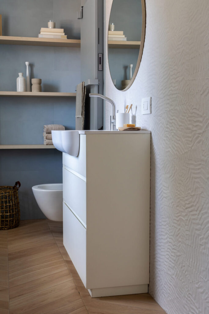 fianco di mobile da bagno profondo 40 cm
