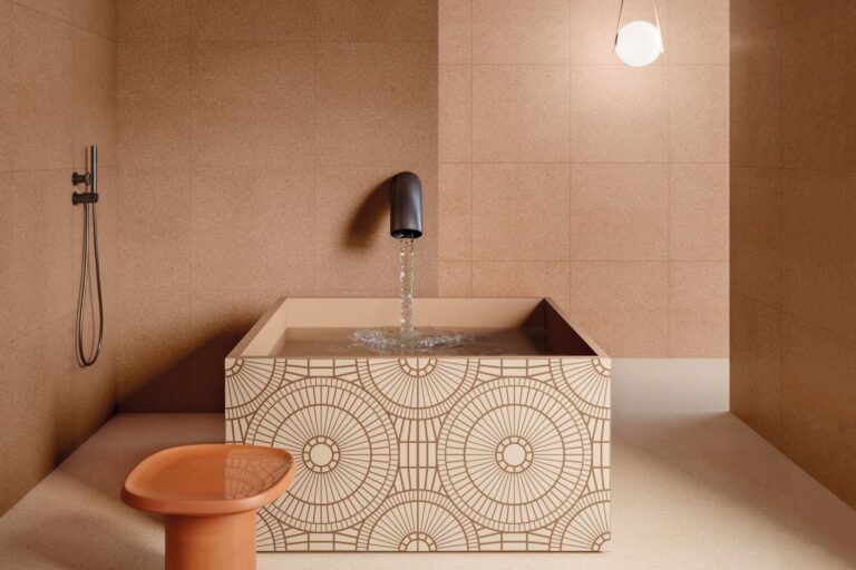 Nesting Room by ABK Group, piastrelle in gres con motivi geometrici