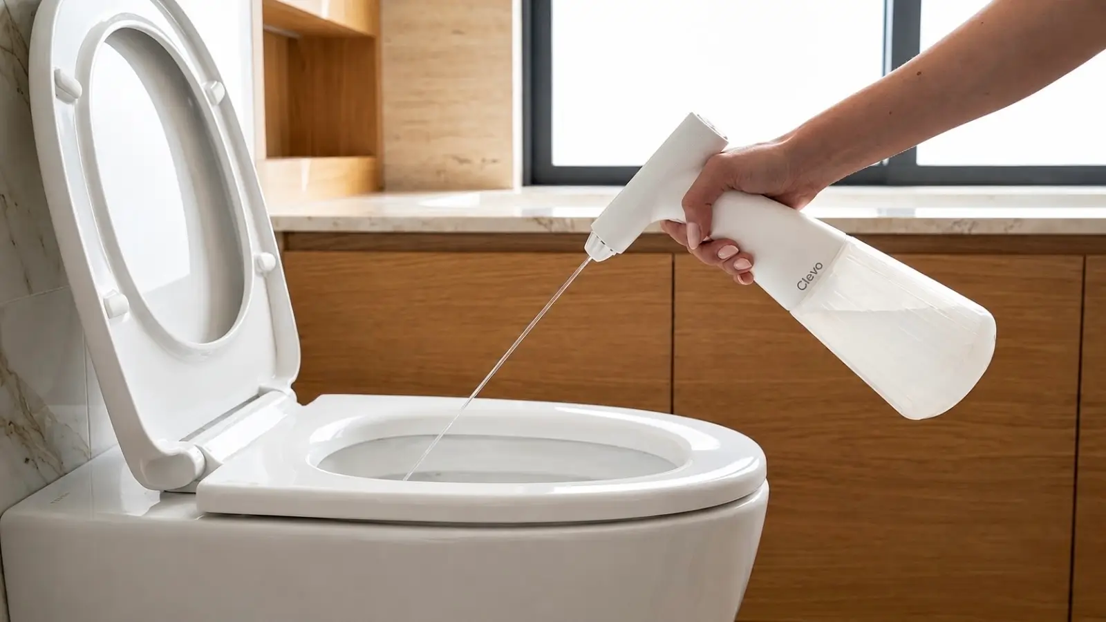 come pulire il wc con idroscopino portatile Clevo