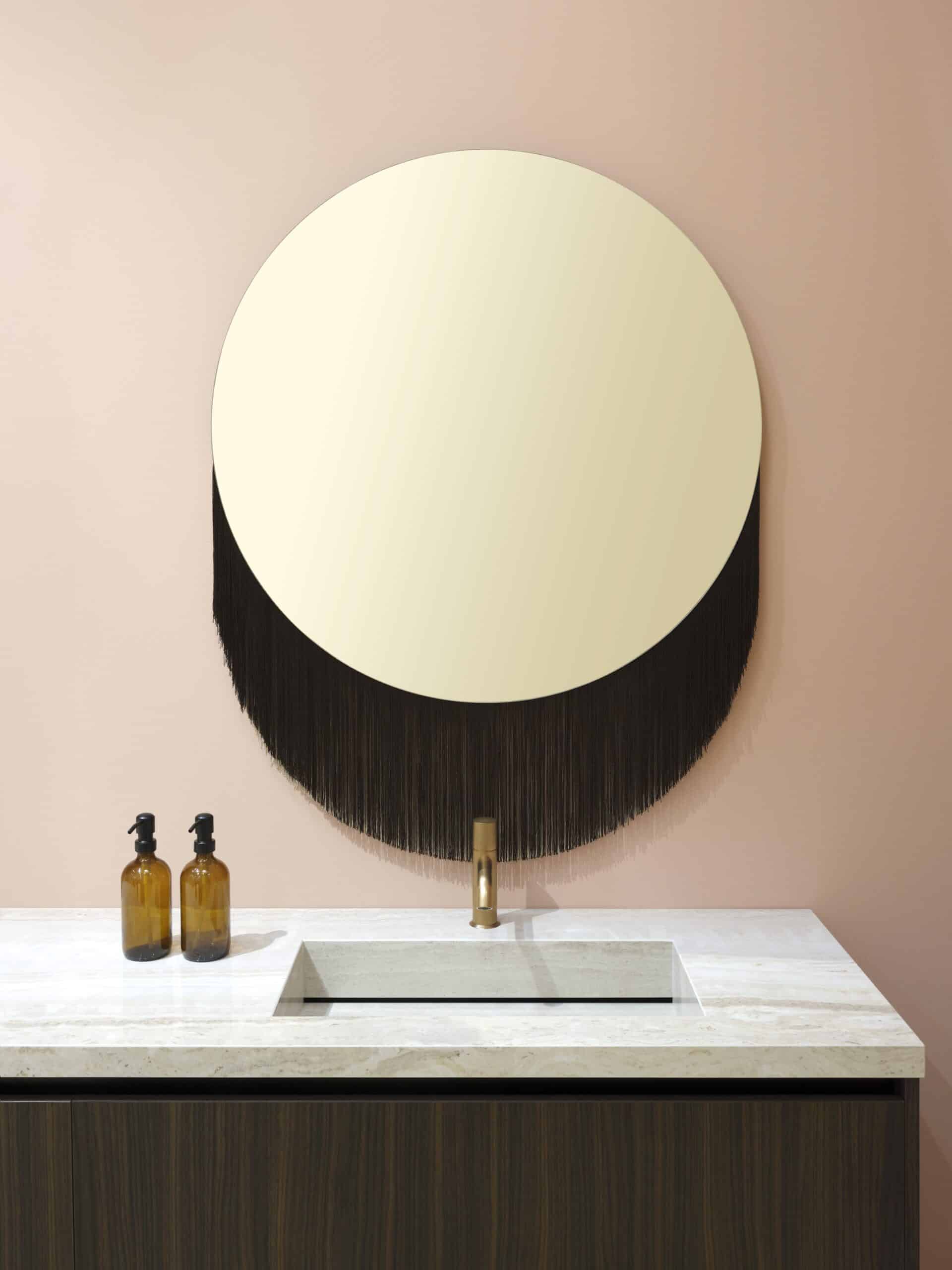 Specchiera bagno con frange