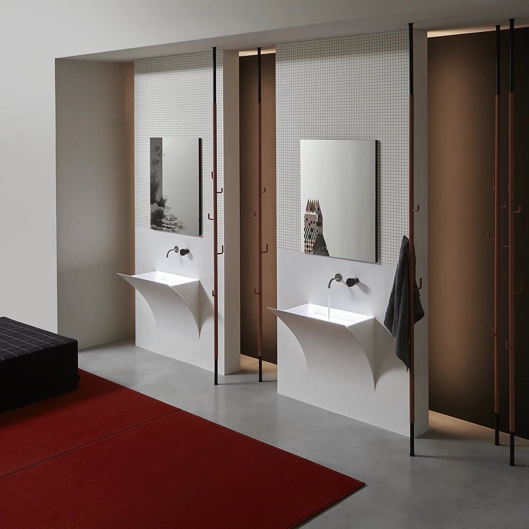 lavabo integrato nella parete Strappo Antoniolupi