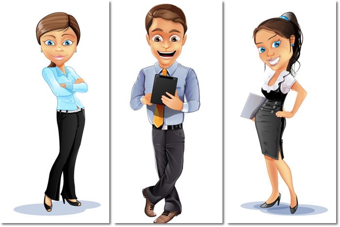 business man and women